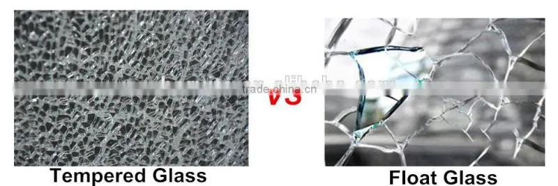 3-19mm Clear Tempered Glass for Bathroom with CE Approved