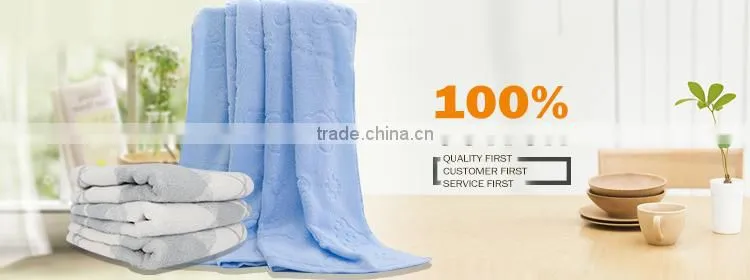 Embroidery elegant pure color High quality terry towel for hotels