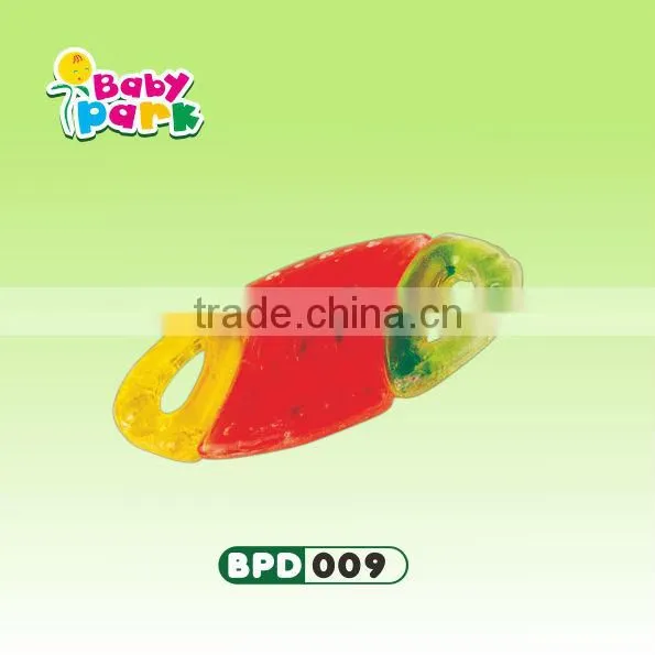 high quality silicone baby water filled teether