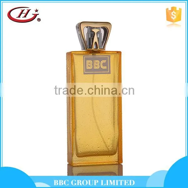 BBC Metallic Series - MF013 Famous brand male fashion yellow glass bottles natural import perfume from china