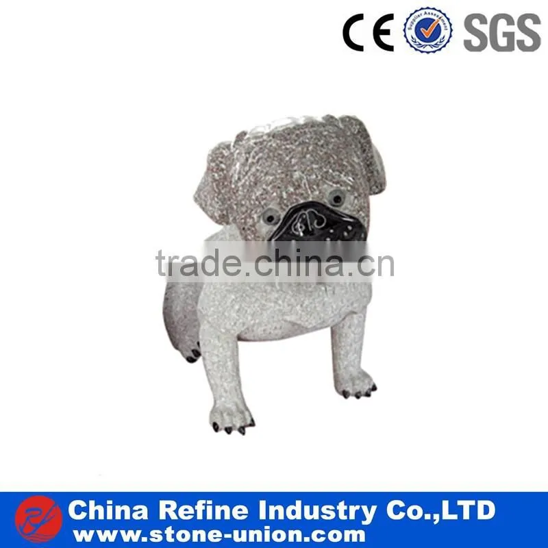 Cute granite dog sculptures
