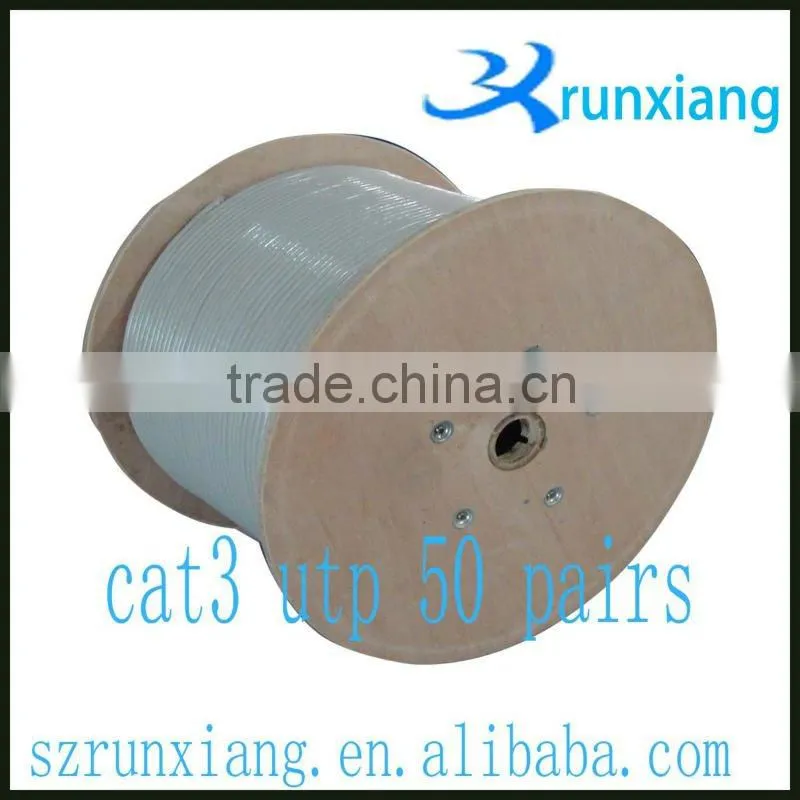 2012 high quality UTP lan /network cable cat3 for 50 pairs UTP