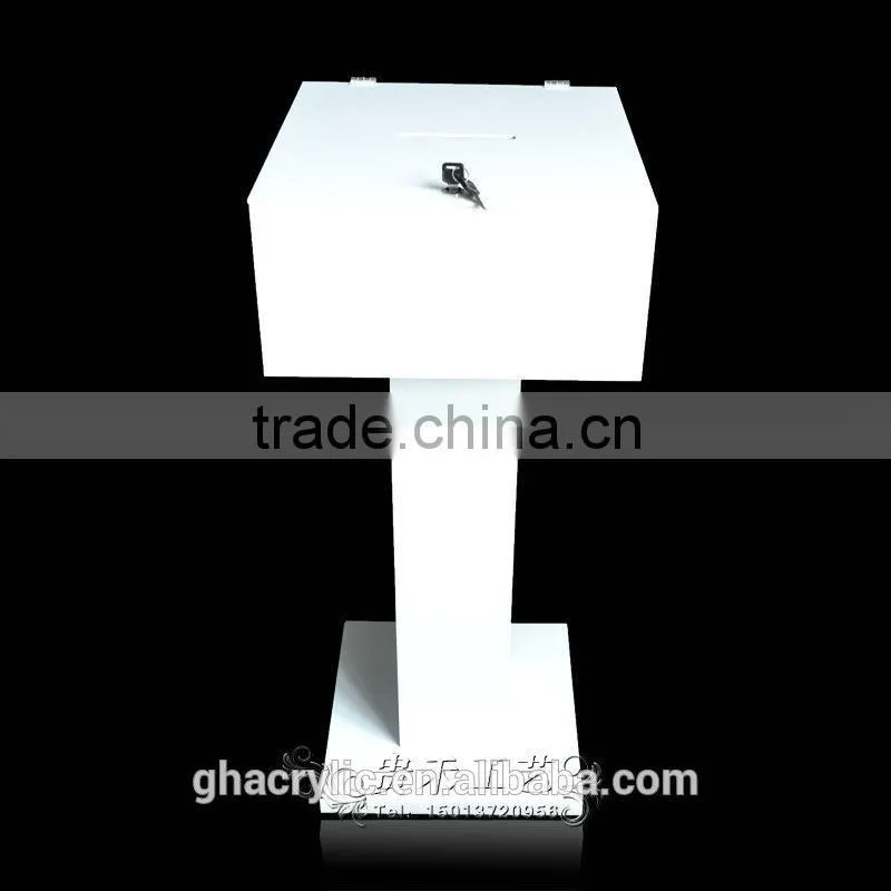 GH-RJ002 Shenzhen Guihe factory direct sale acrylic donation boxes with locks/customized donation boxes
