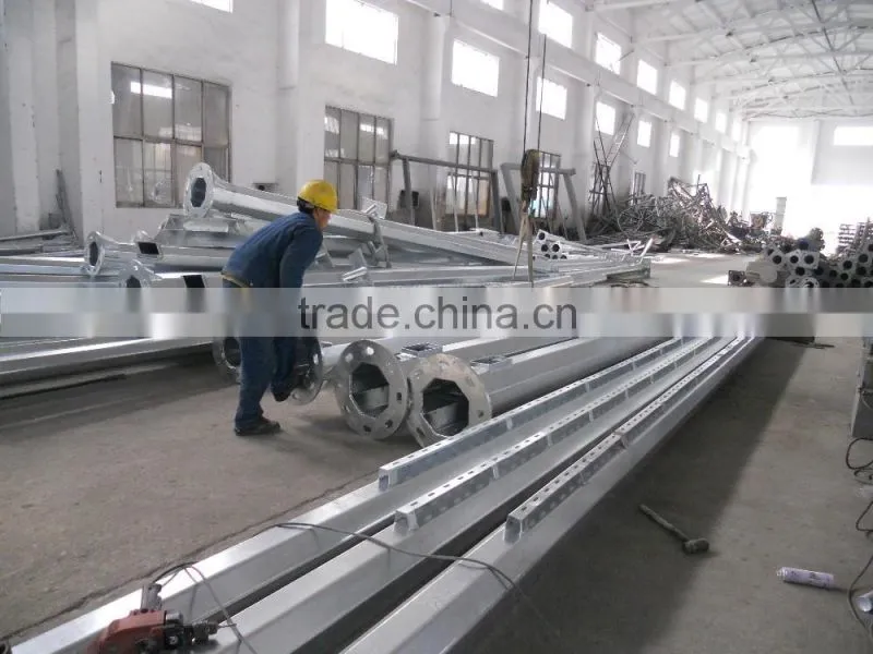 Galvanized steel street traffic light pole with price list