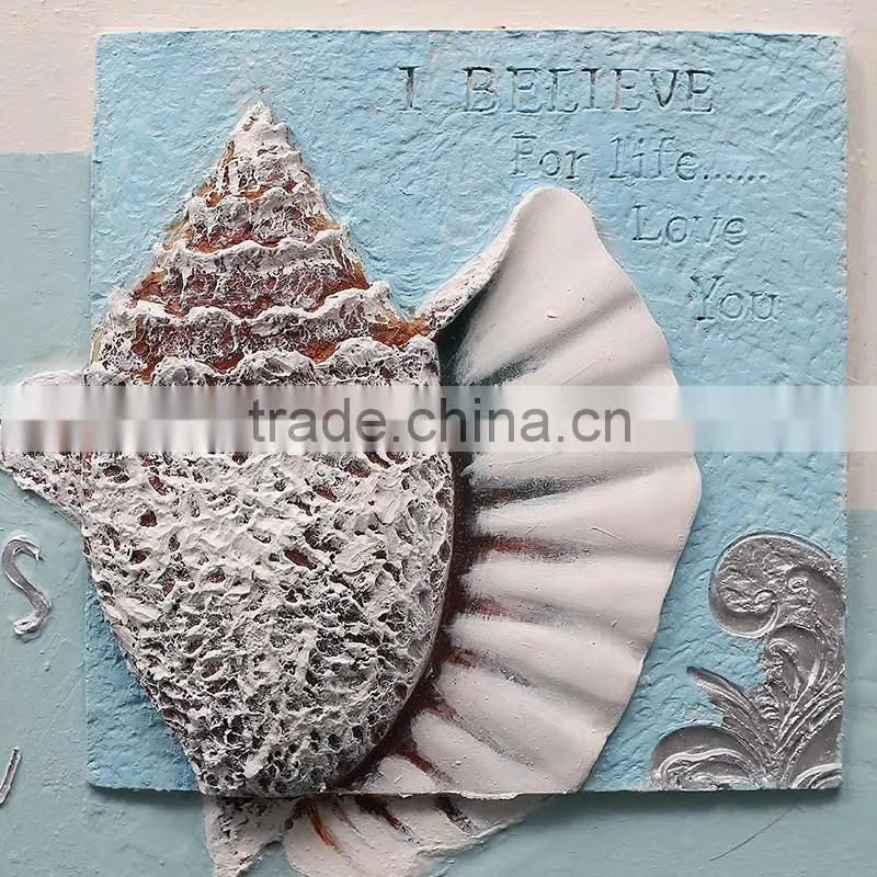 home goods oil painting of seashell abstract oil painting
