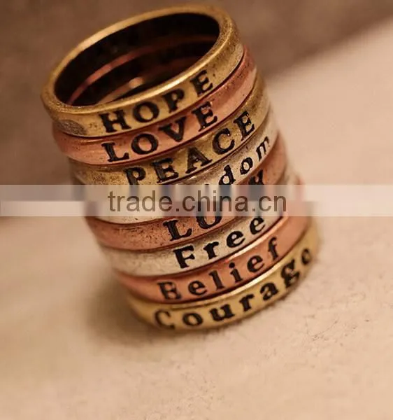 14K gold stacking ring diamonds ruby and clear gemstone stacking rings sets of 3