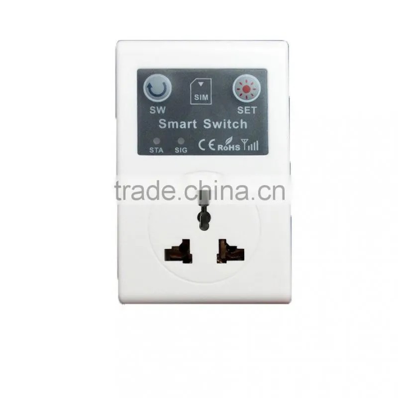 Smart socket on and off remote controlled by mobile phone