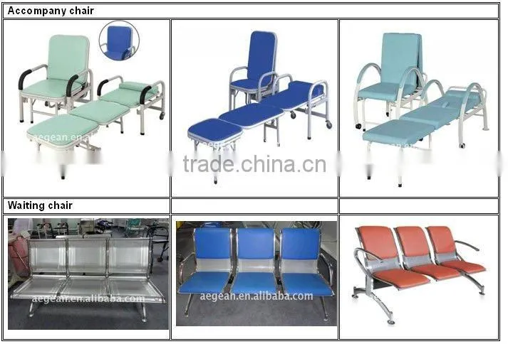 Clinic wood overbed table with drawer
