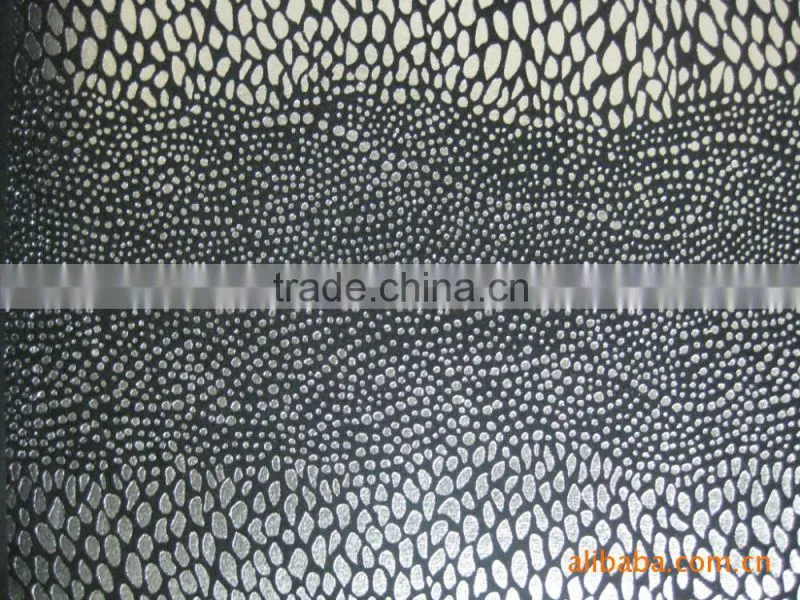 bronzing design flock fabric for draw bar box