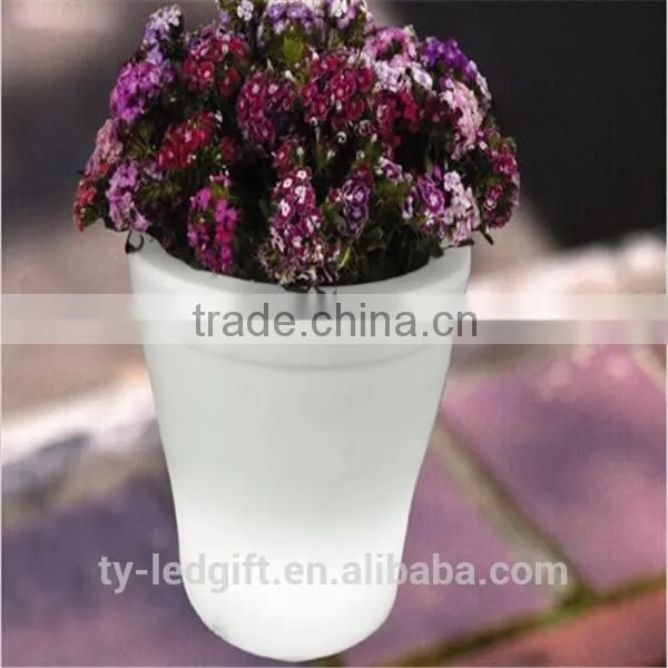 party led flower pot outdoor wedding decoration led flower pot