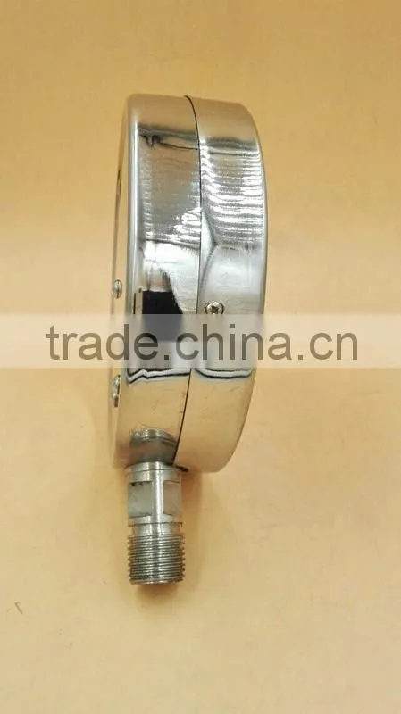 All stainless steel vacuum pressure gauge