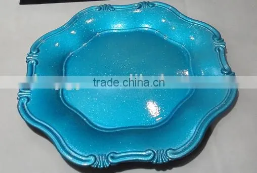 Plastic Plate glitter wholesale