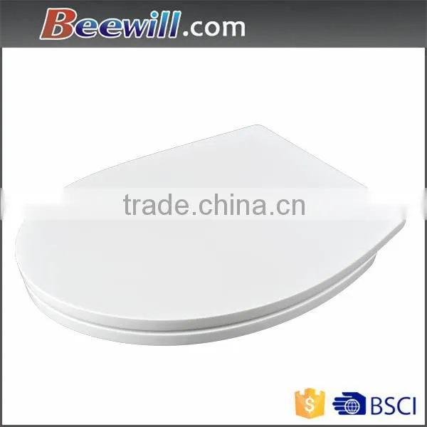 Ring only disabled toilet seat with S304 stainless steel bar hinge for public toilet
