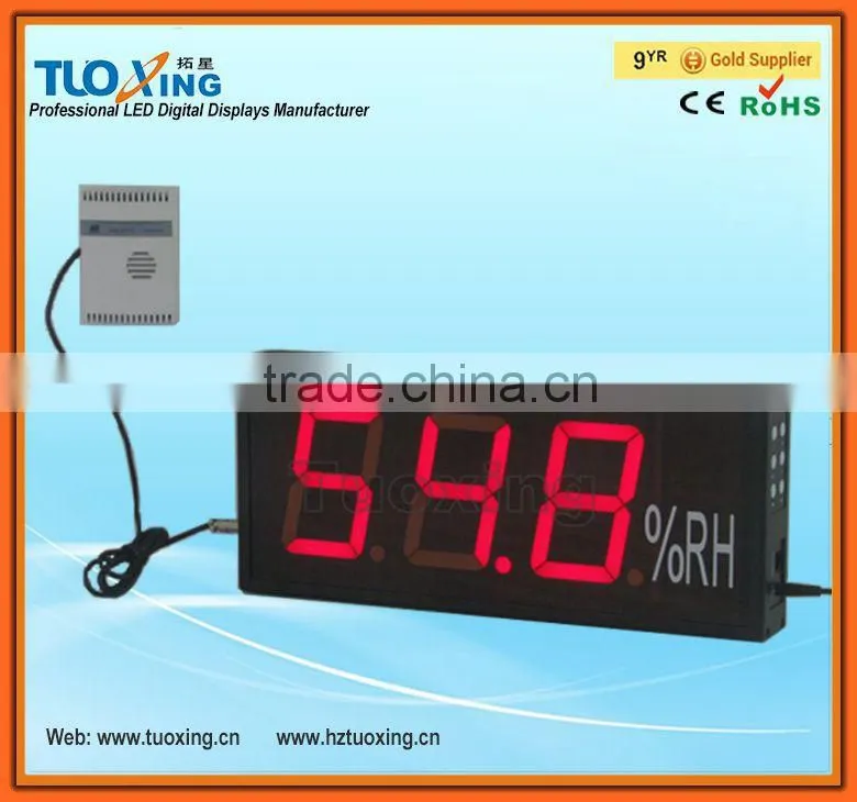 4 inch 3 digits LED indoor humidity monitor