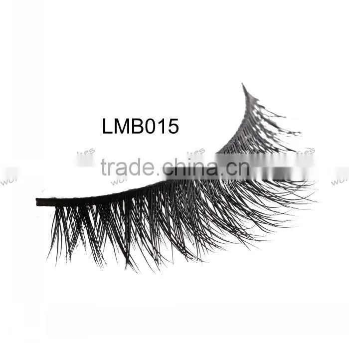siberian mink fur strip eyelash with custom packaging permanent false eyelashes