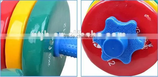 2015 Color vinyl dipped dumbbell Gym Free weights