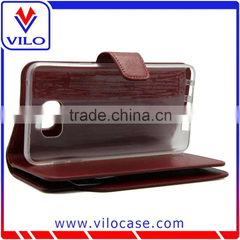 card holder leather wallet case for samsung Note 5