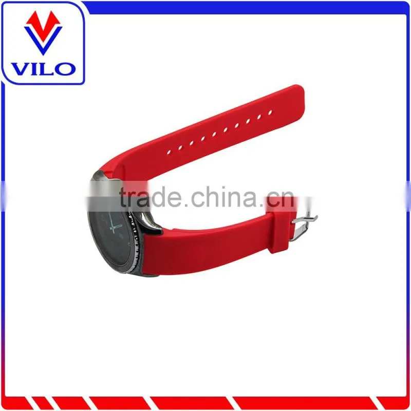 Red Smart Watch Bracelet Silicon watch Band /Leather Strap Wristband For SAMSUNG GEAR S R750