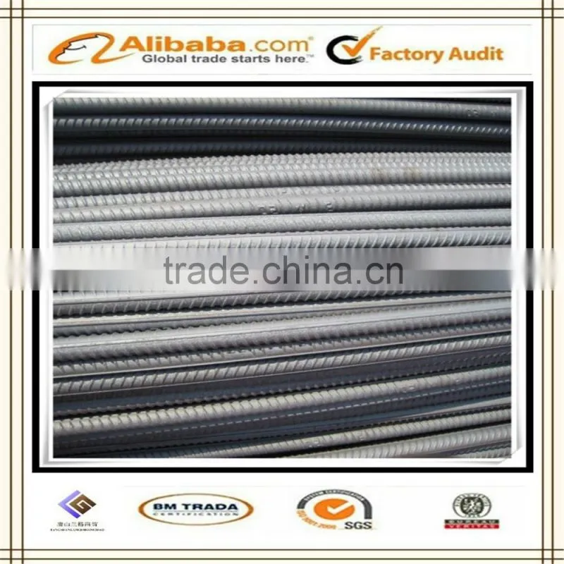 Tangshan high quanlity steel deformed bar,6m/9m/12m,iron rods for construction rebar