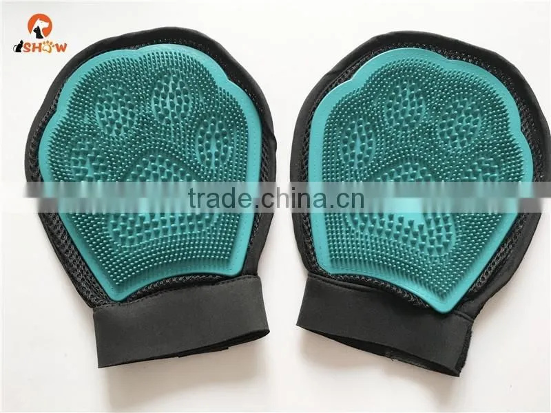 Two-sided Cat & Dog Grooming Glove - Perfect for Long & Short Hair - Pet Hair Remover from Furniture - Effective Shedding Brush