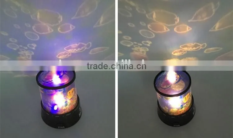 Kids Doodle Flashing Lamp Sea World DIY Led Projector