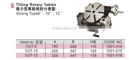 Tilting Rotary Tables 6,VUT-6,10,12