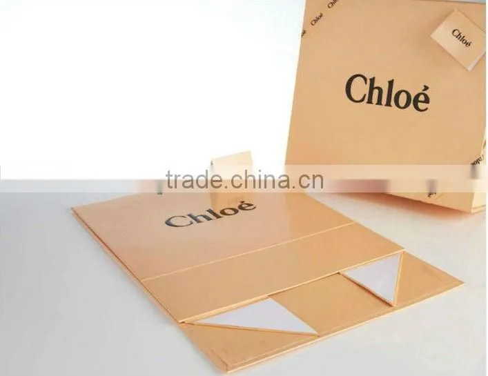 Guangzhou China wholesaler paper cosmetic packing decorative folding cardboard storage boxes flat folding gift box