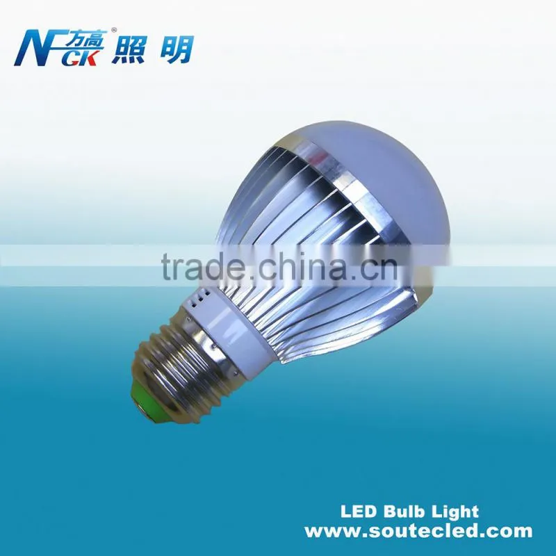 High quality aluminum energy saving power efficiency 3watt warm white led bulb with E12 E14 E26 E27 light base
