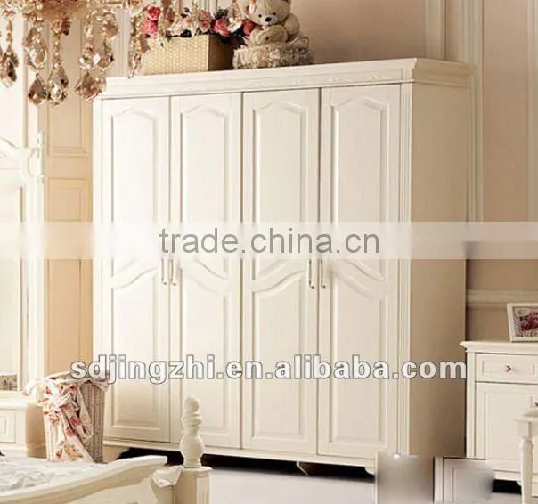 classical white solid wood walk in closet standard size JZW023