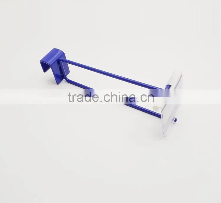 Metal supermarket hooks plastic tag price tag price tag display