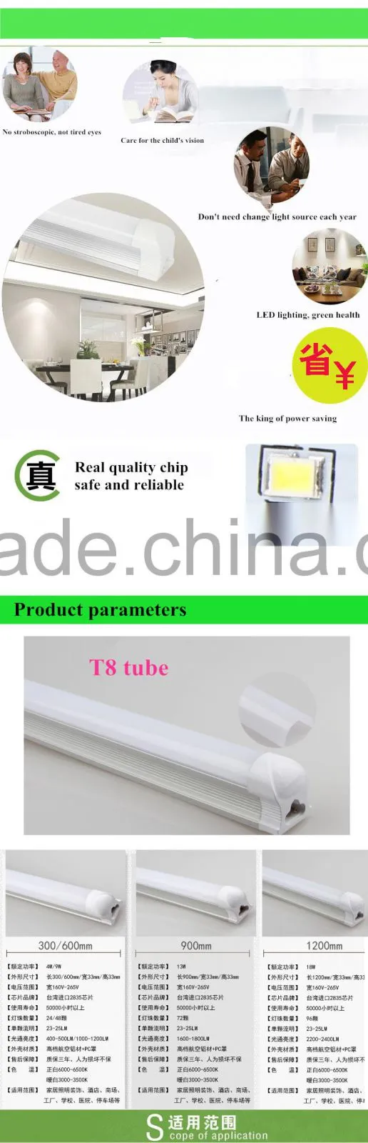 HOT SALE sex tube t8 6w/9w AC85-265V CE ROHS 30/60cm high PF