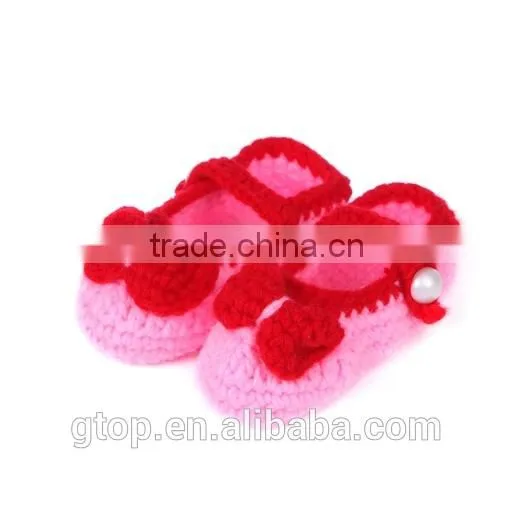 Wholesale Baby Handmade Crochet Shoes Supplier for 1-10 months old S-0010