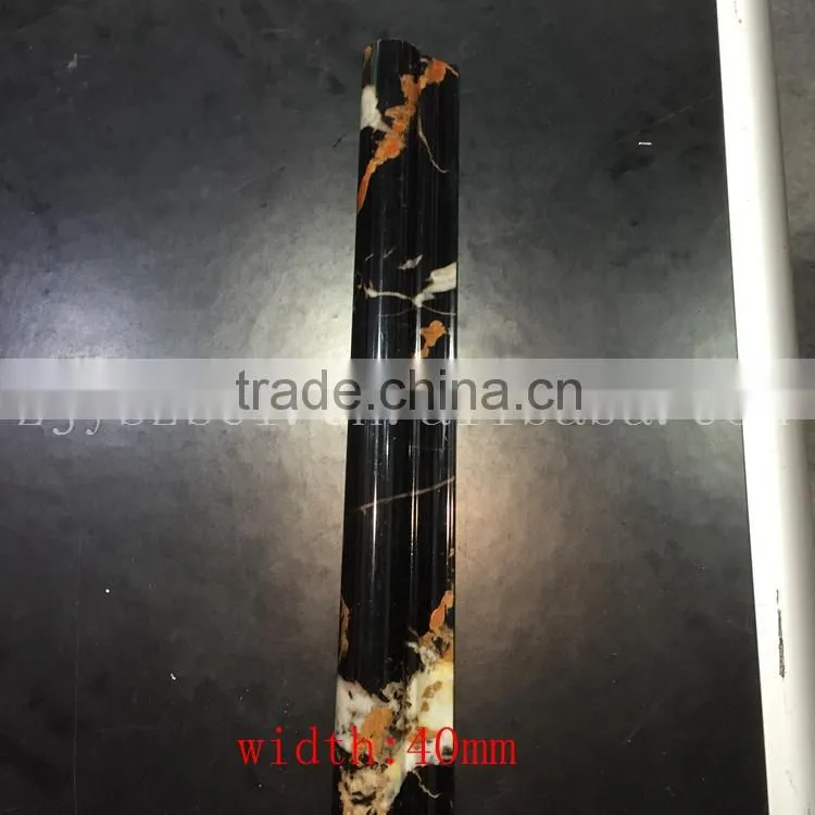 Imitation marbled / wooden PVC windowsill, PVC door frame lines and PVC decorative lines