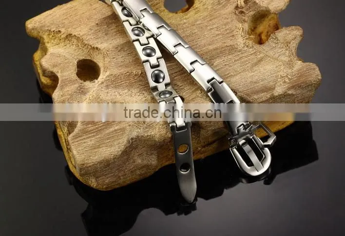 MT036 Fashionable jewelry bio magnetc energy bracelet 316L stainless steel bracelet