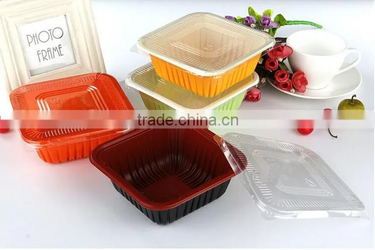 Colorful and environmental protection plastic packaging use for packing food