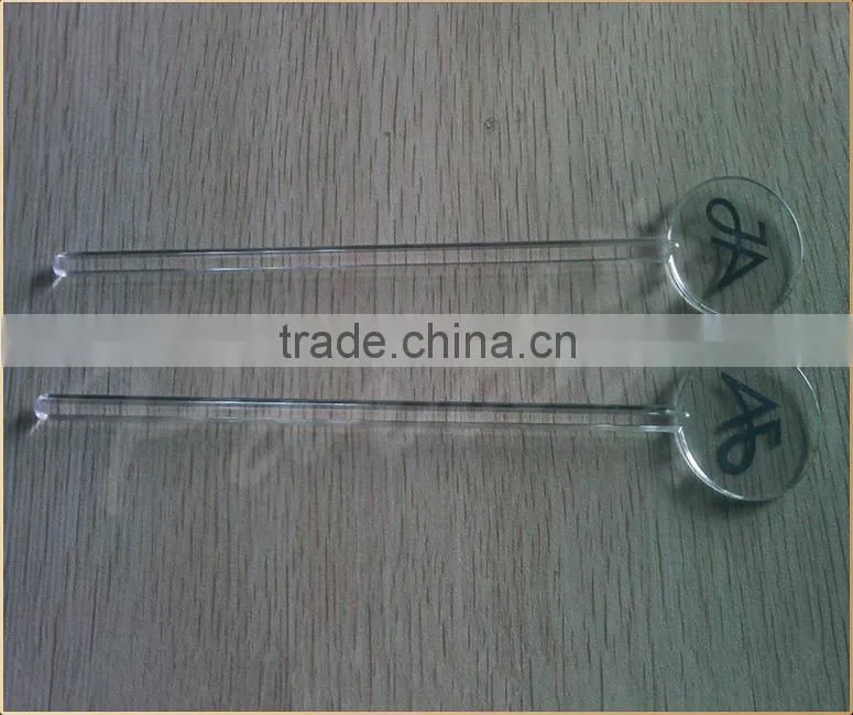 Logo printed customized plastic stir swizzle sticks