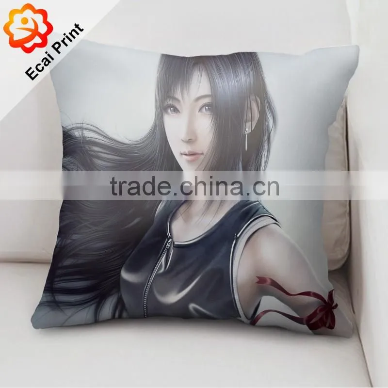 2016 beautiful silky decorative pillow for home