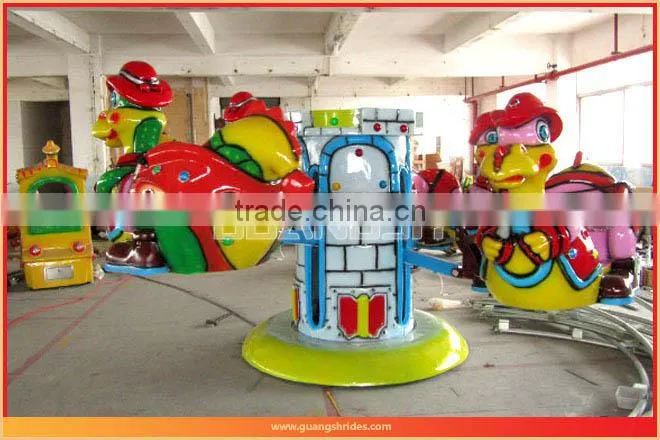 Fun!2014 new design outdoor children rides lifting dinosaur in theme park