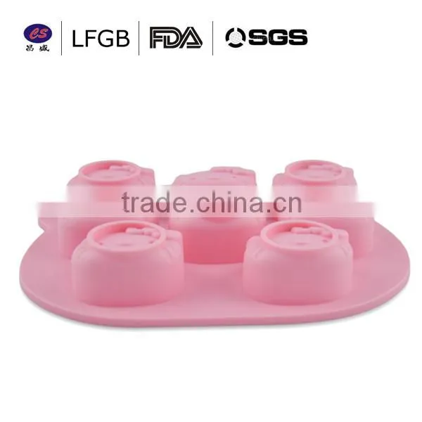 With stock! factory price popular hello kitty shape silicone cake mould