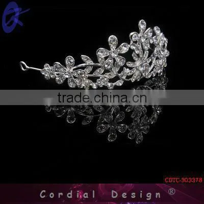 Bridal Wedding Crystal Glass Tiara crown