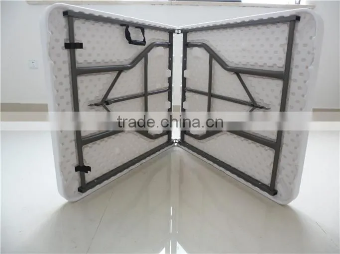 6ft hot sale plastic folding dining table for family picnic use from Chinese factory