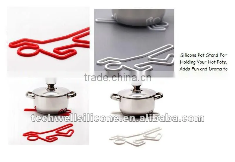 crime scene silicone pot trivet