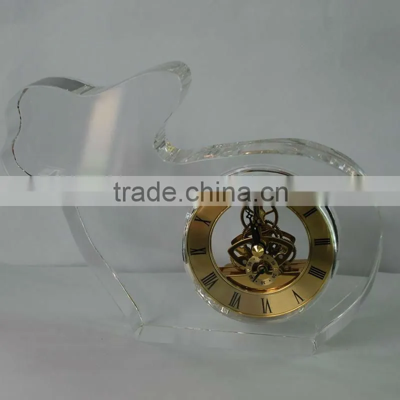 Decoration Crystal Glass Clock