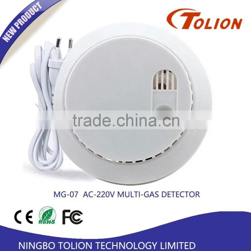 Lowest Price Home Alarm Security Multi Gas Detector, 9V/220V