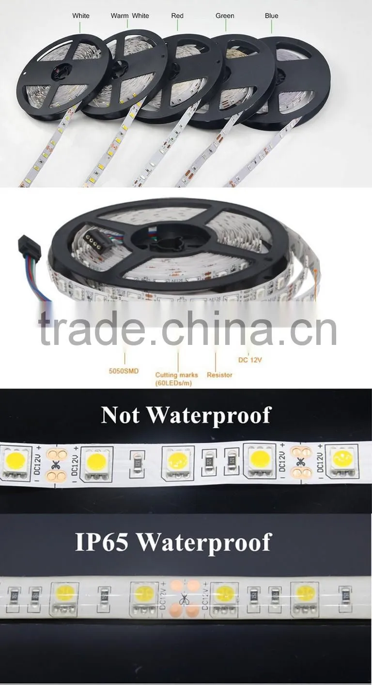 12v waterproof smd 5050 led soft strip light