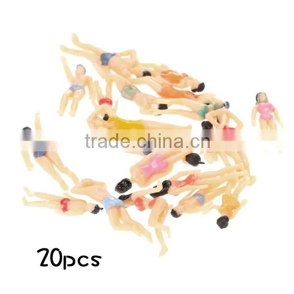 model swimming figure, scale plastic swimming figure for 1/100, plastic mini human figures, plastic 3d swimming figure