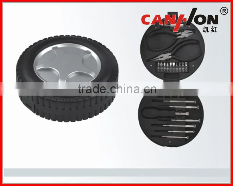 25pcs mini tool set tyre shape tool set