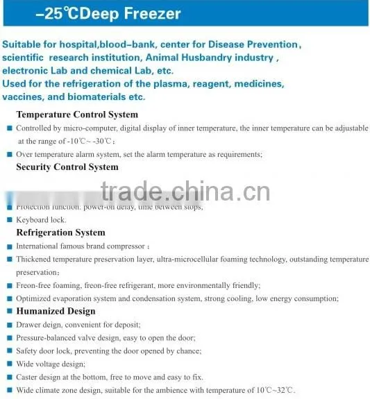 AUCMA Low Deep Freezer