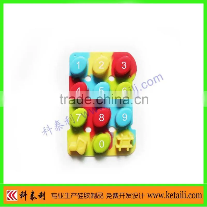 Silicone keypad for computer notebook china manufacturer