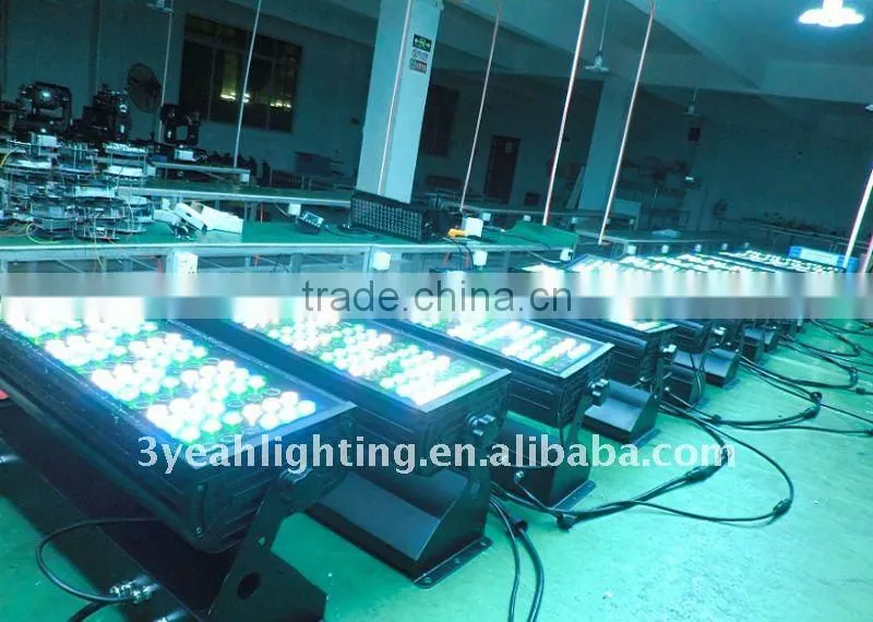 3W x 108 waterproof RGBW high power led wall washer light